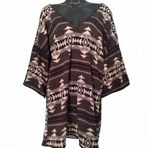 𝅺southwest aztek tunic shirt v neck